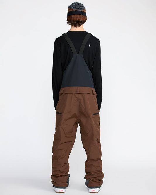 Men's Rain Gore-Tex Bib Overall-Brown-Volcom