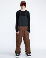 Men's Rain Gore-Tex Bib Overall-Brown-Volcom
