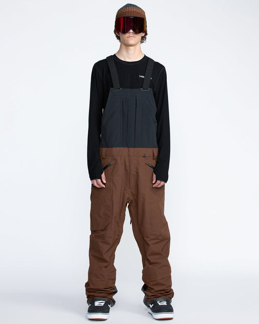 Men's Rain Gore-Tex Bib Overall-Brown-Volcom