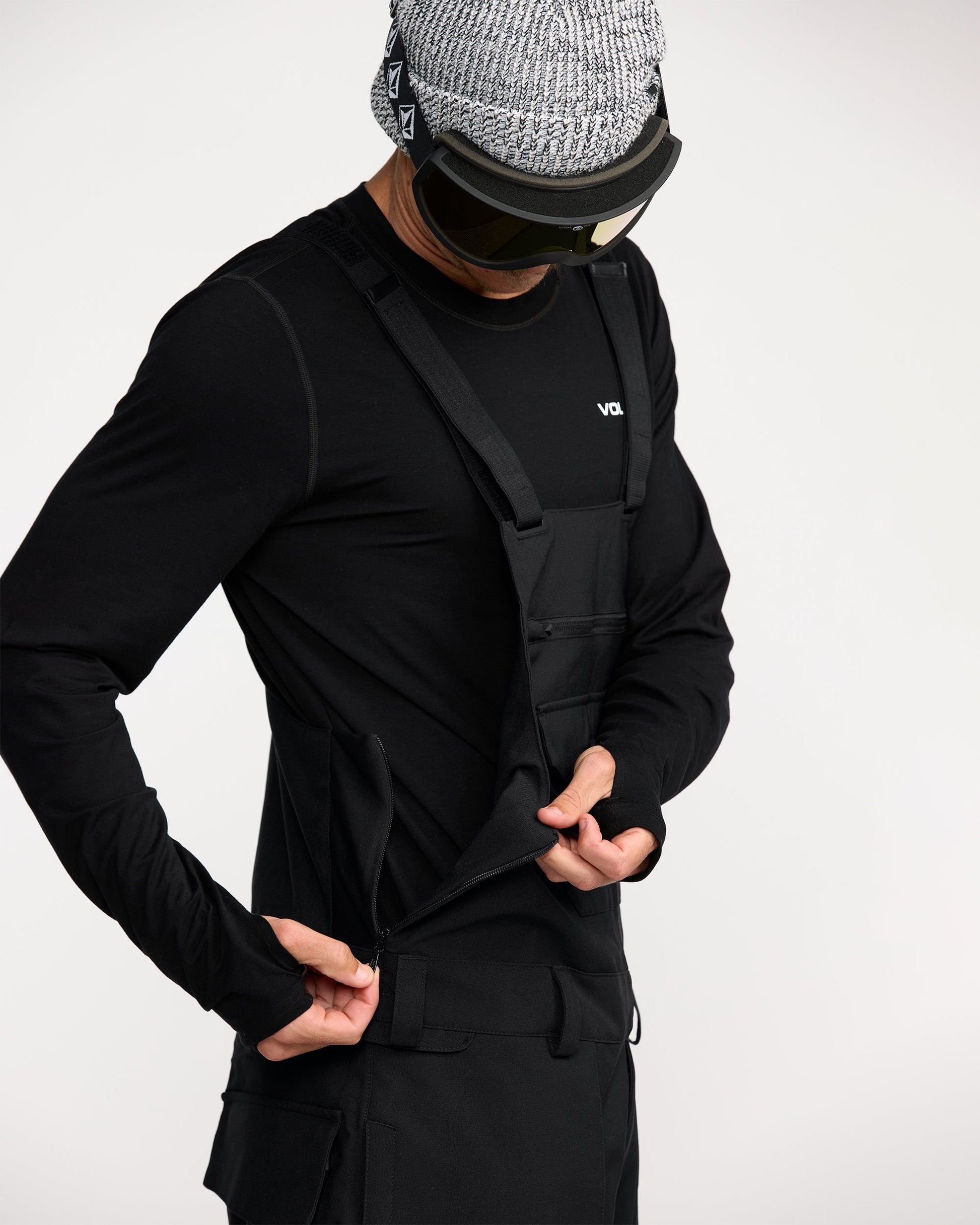 Men's Roan Bib-Black-Volcom