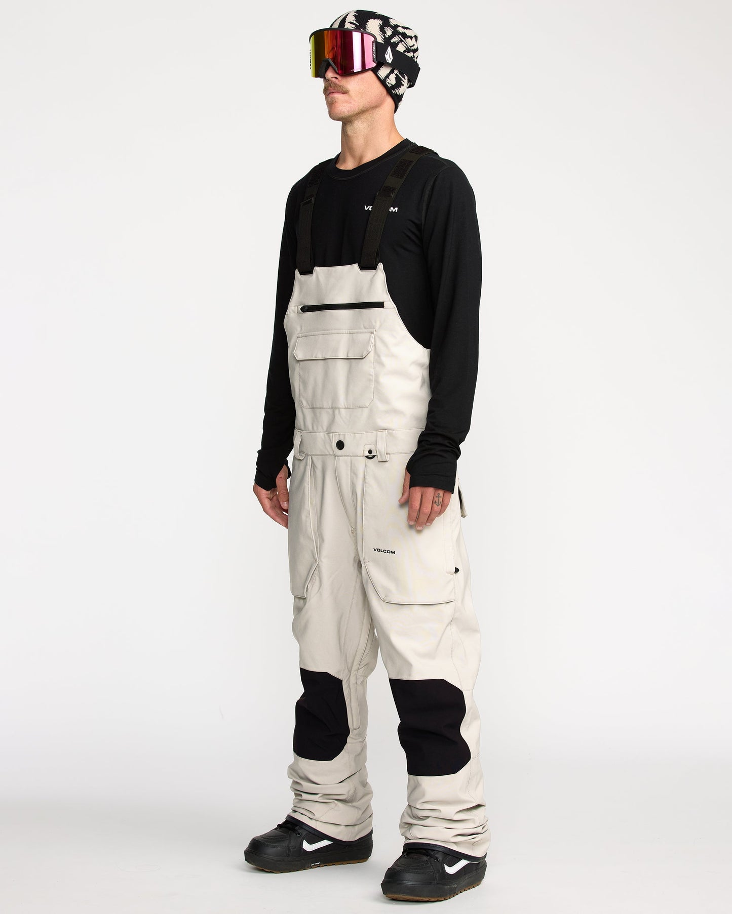 Men's Roan Bib-Stone-Volcom
