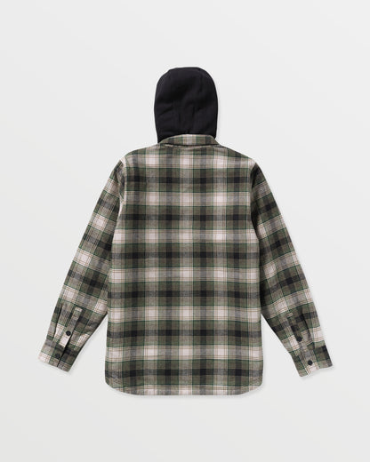 Men's Kenson Insulated Flannel-Black Green-Volcom