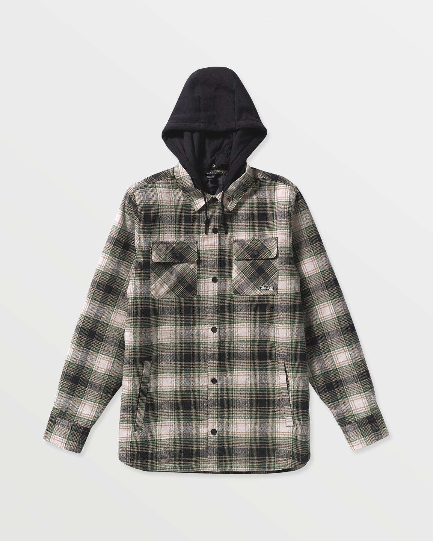 Men's Kenson Insulated Flannel-Black Green-Volcom