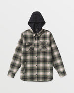 Men's Kenson Insulated Flannel-Black Green-Volcom