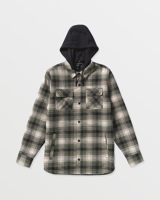 Men's Kenson Insulated Flannel-Black Green-Volcom