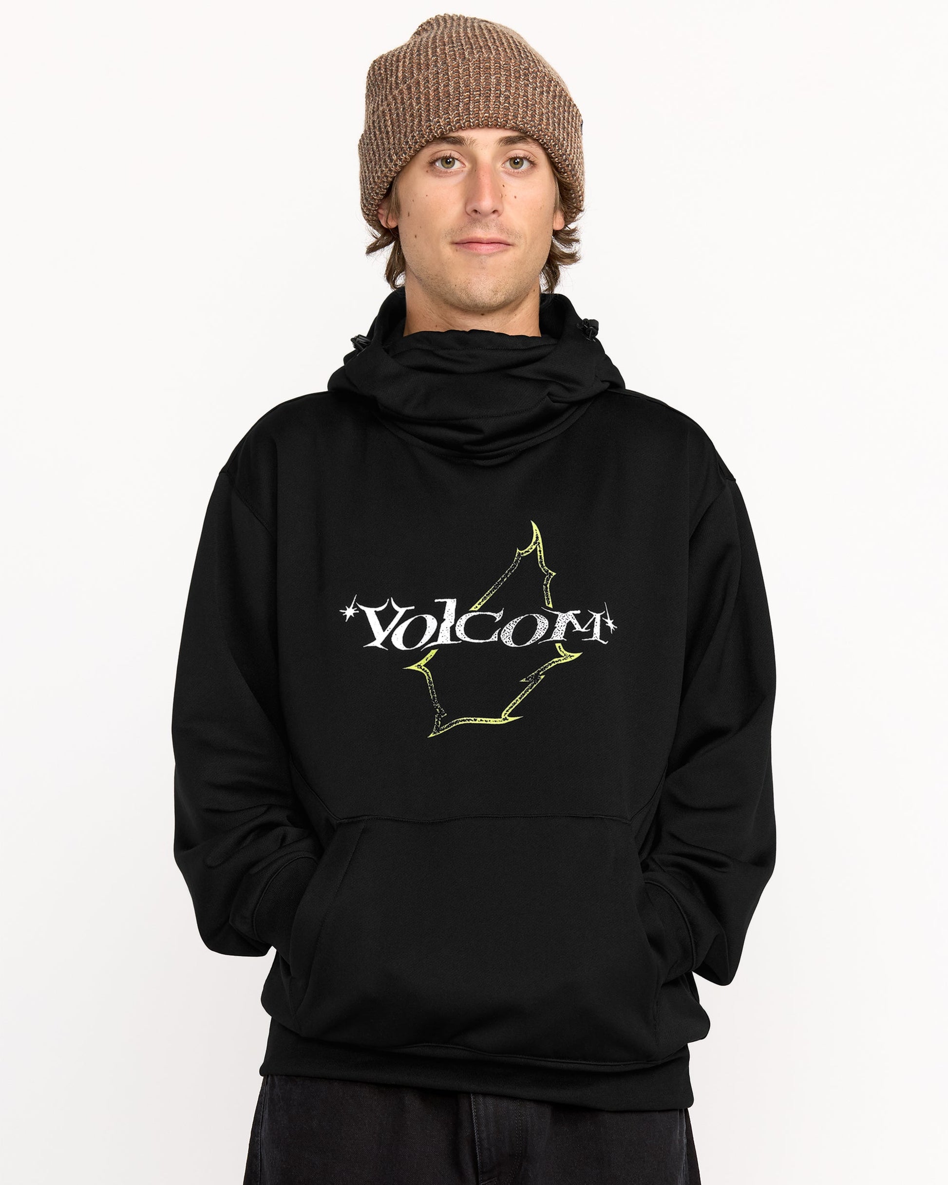 Men's Hydro Riding Hoodie-Black-Volcom