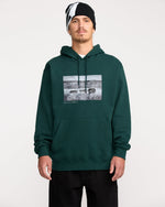 Men's Essential Hoodie-Black Green-Volcom