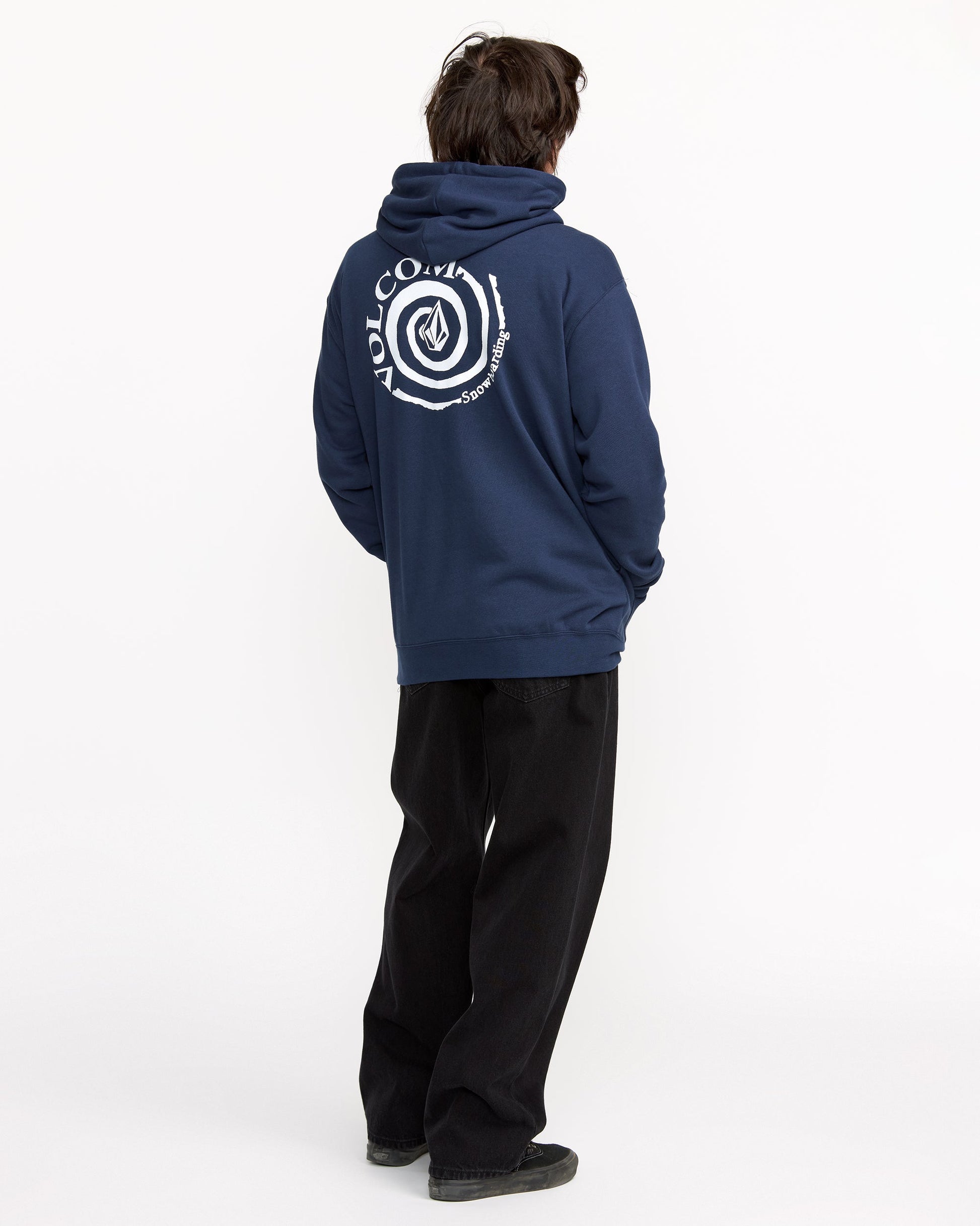Men's Essential Hoodie-Deep Blue-Volcom