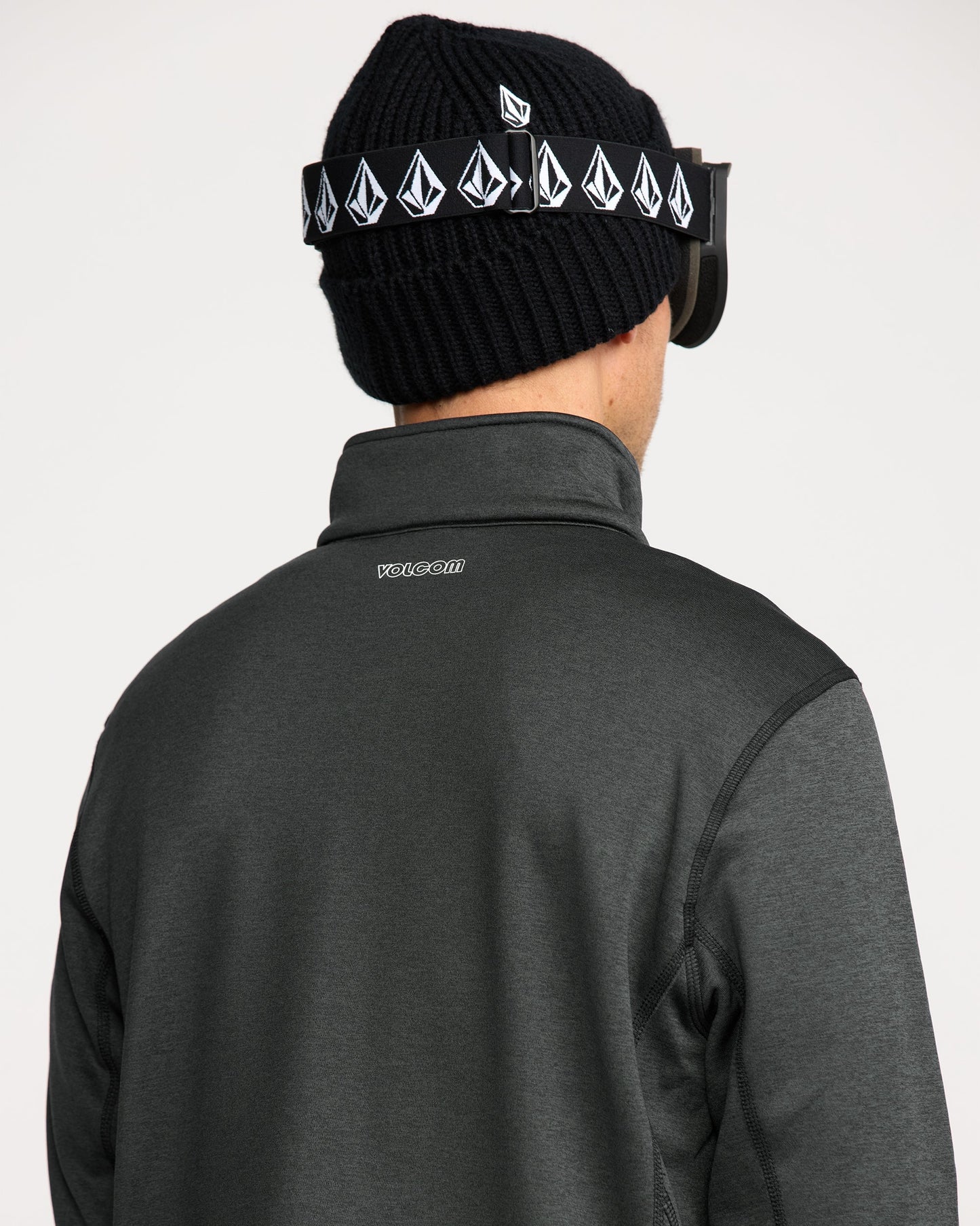 Men's Snowbound Fleece Full Zip-Black-Volcom
