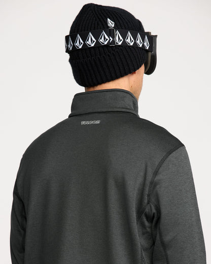 Men's Snowbound Fleece Full Zip-Black-Volcom