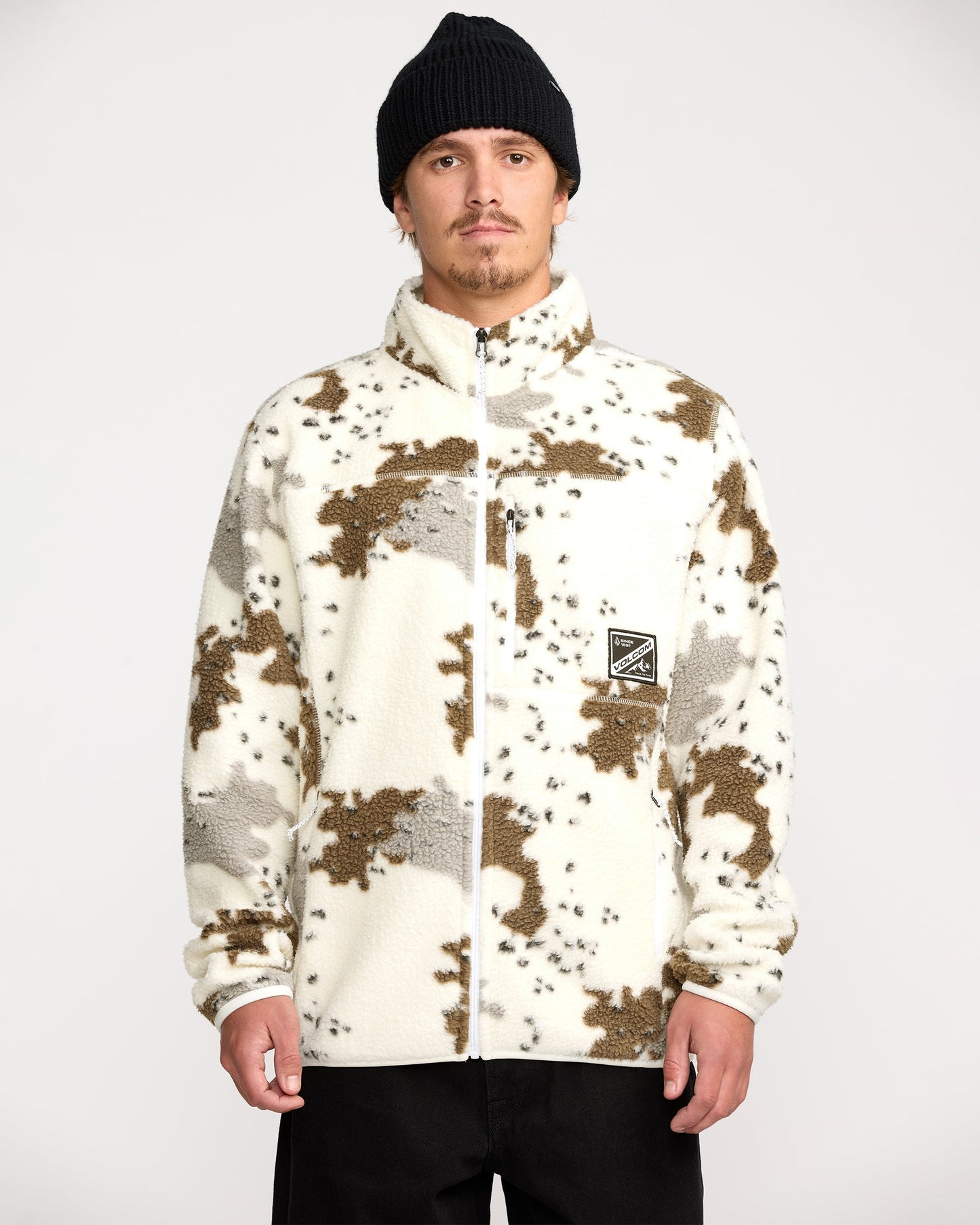 Men's Nelson Sherpa Full Zip-White-Volcom