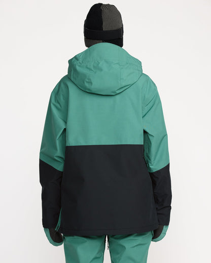 Women's Fern Ins Gore Pullover-Spruce Green-Volcom