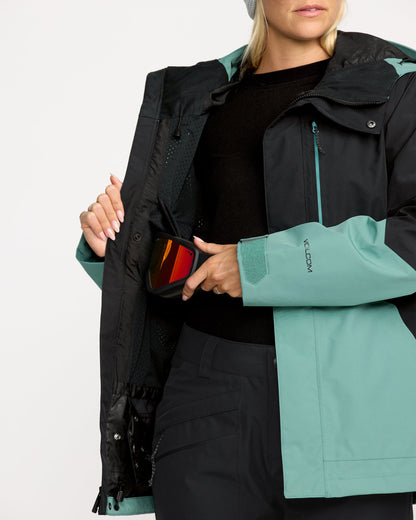Women's V.Co Tech Eras Gore-Tex Insulated Jacket-Arctic Blue-Volcom