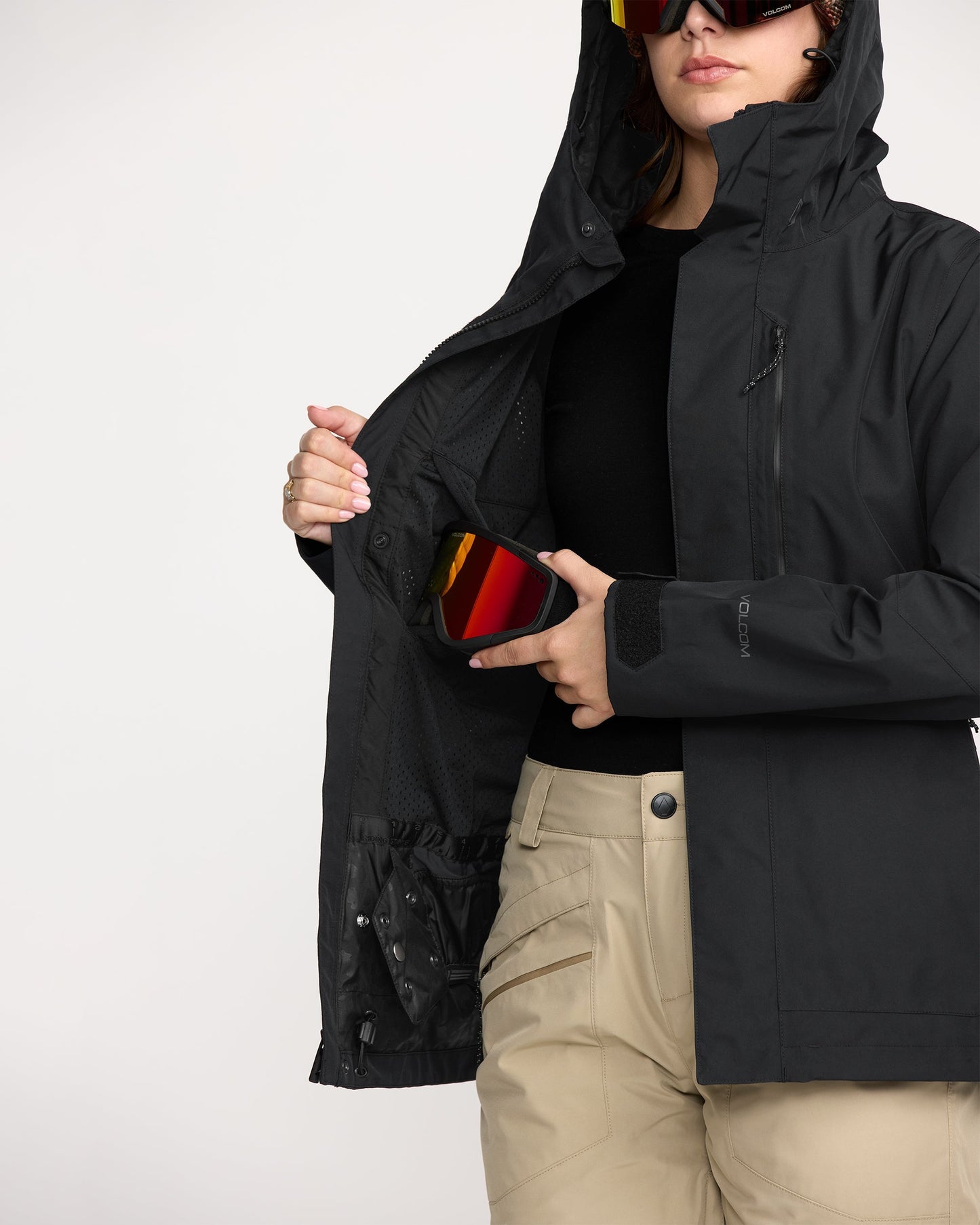 Women's V.Co Tech Eras Gore-Tex Insulated Jacket-Black-Volcom