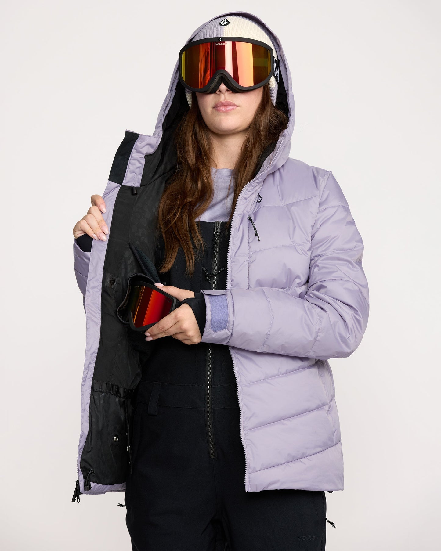 Women's Estes Puff Jacket-Lavender Aura-Volcom