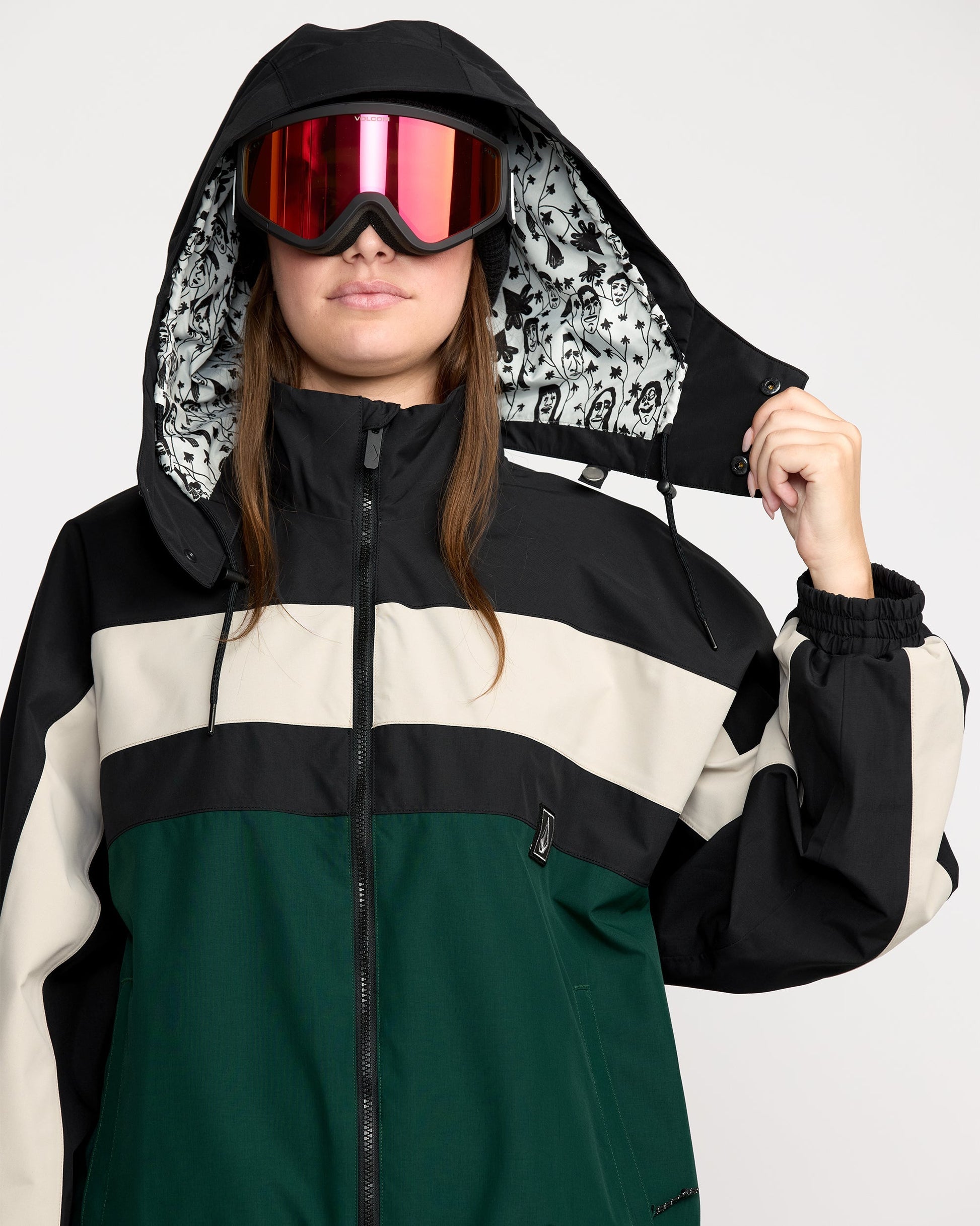 DLM Jacket-Black Green-Volcom