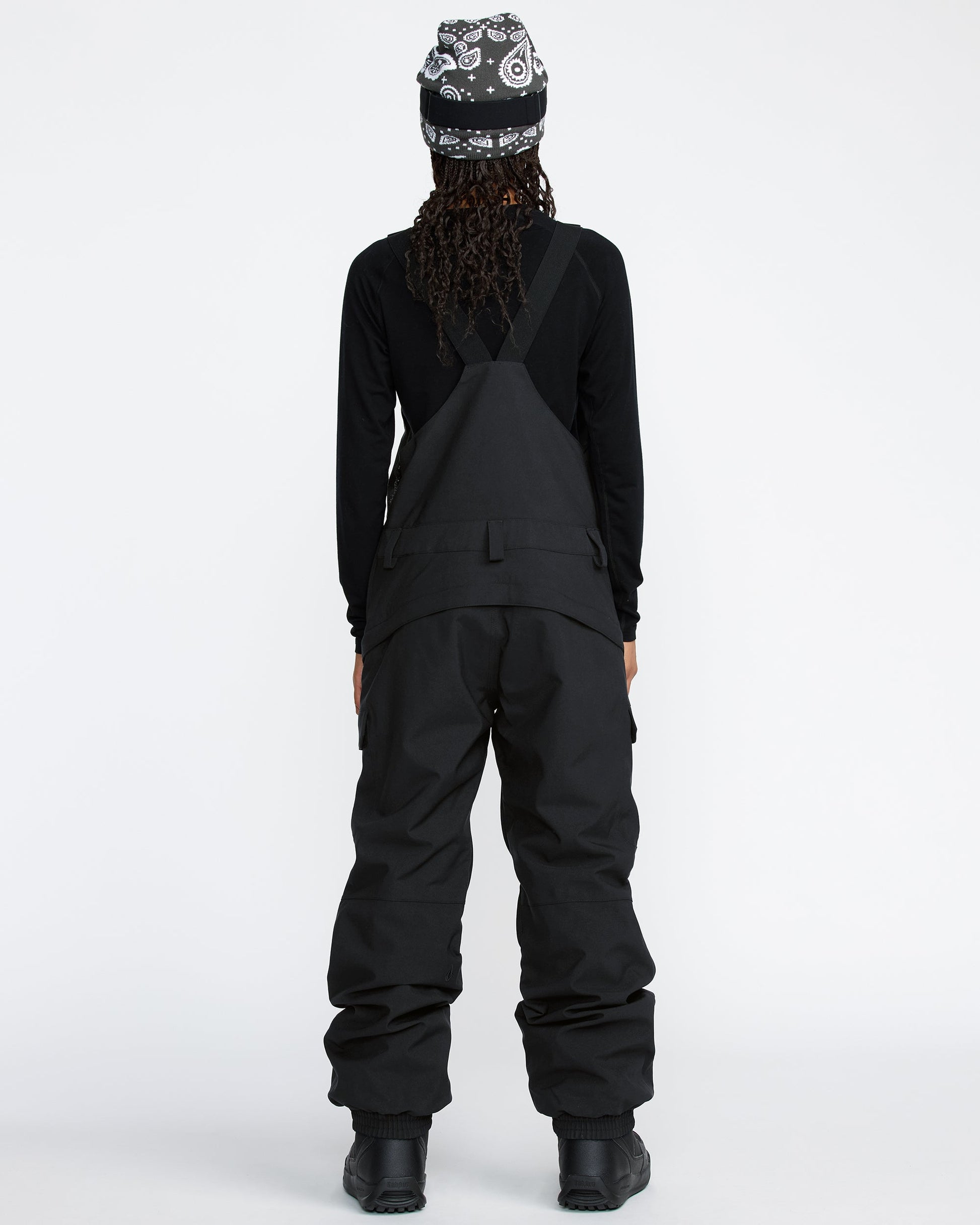 Women's Creston 3D Stretch Bib Overall-Black-Volcom