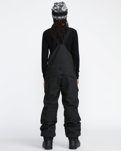 Women's Creston 3D Stretch Bib Overall-Black-Volcom