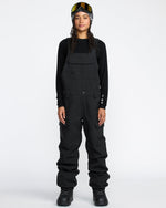 Women's Creston 3D Stretch Bib Overall-Black-Volcom