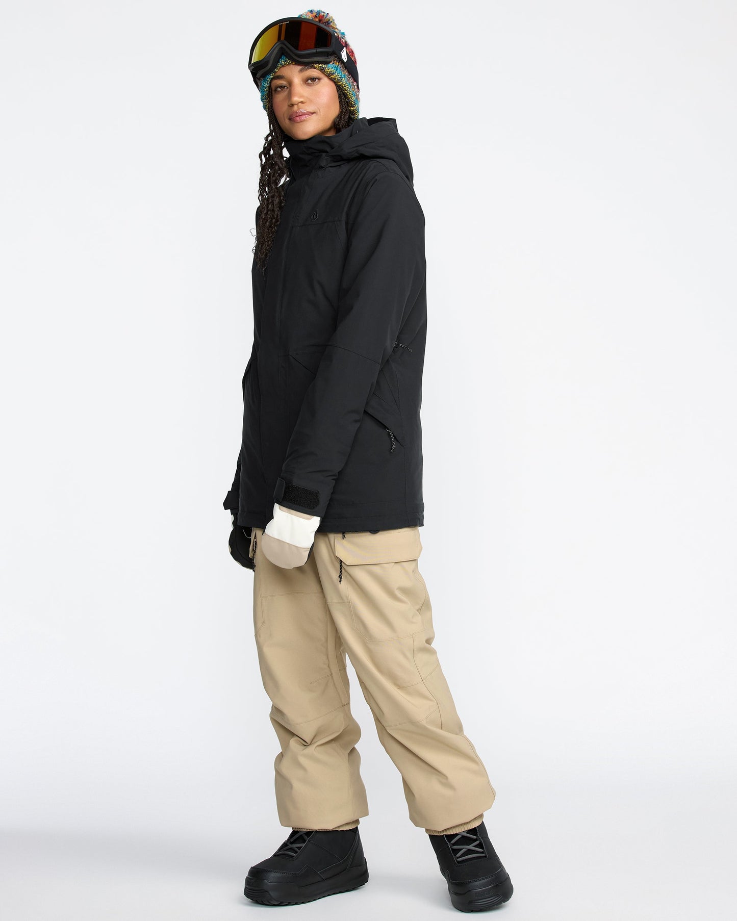 Volcom Women's Creston 3D Stretch Bib Overall Oat