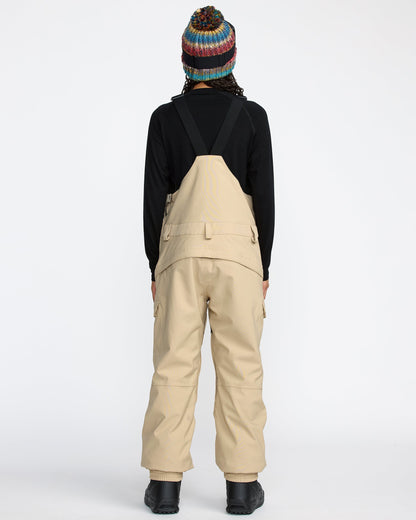 Women's Creston 3D Stretch Bib Overall-Oat-Volcom