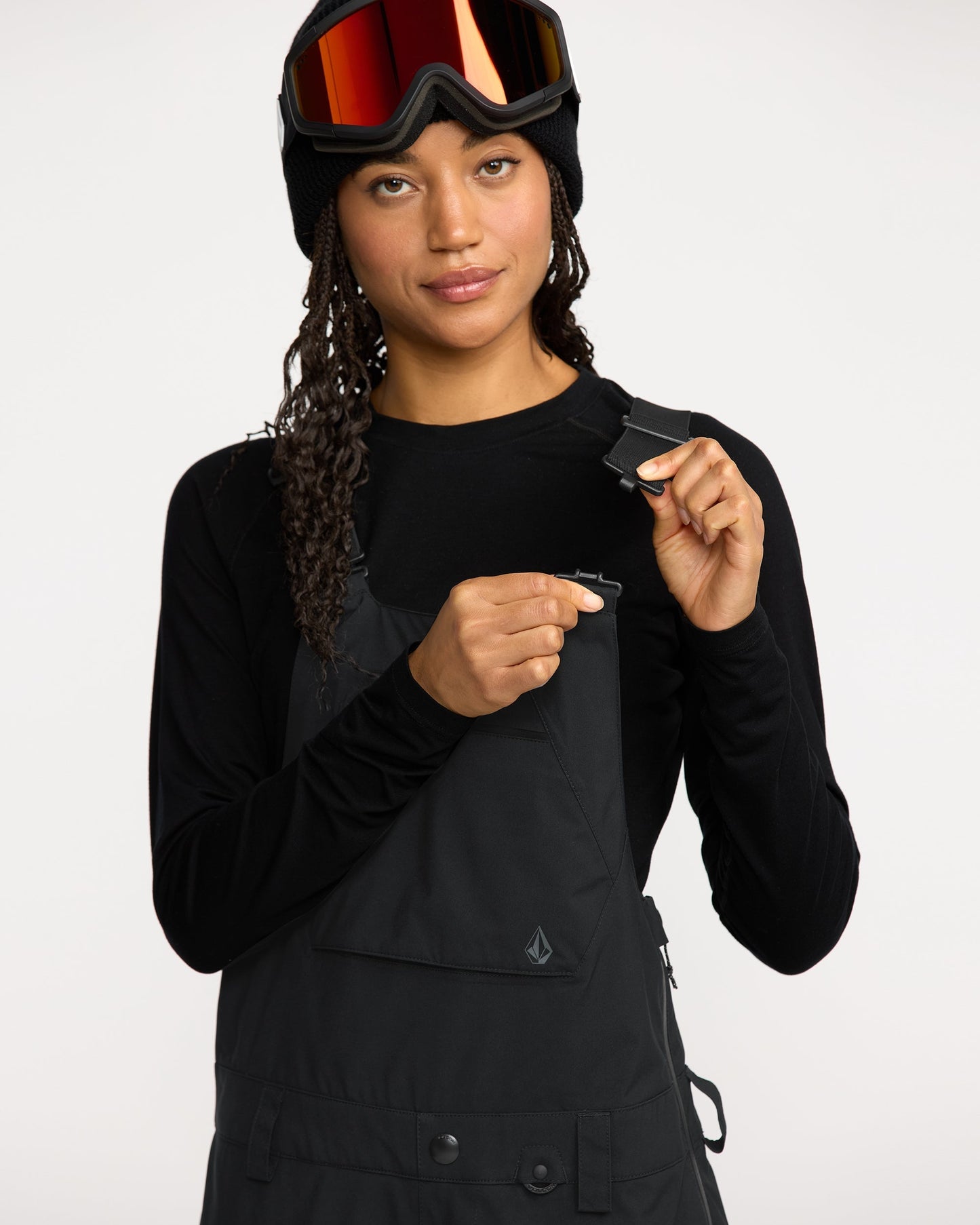 Women's Ash Stretch Gore Bib Overall