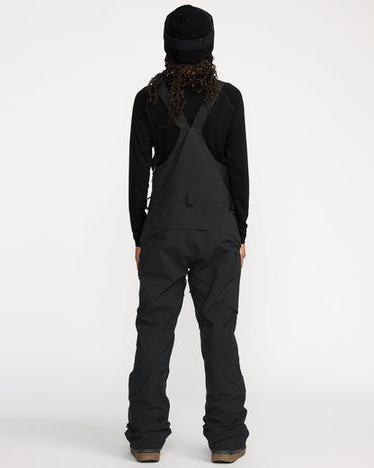 Women's Ash Stretch Gore Bib Overall-Black-Volcom