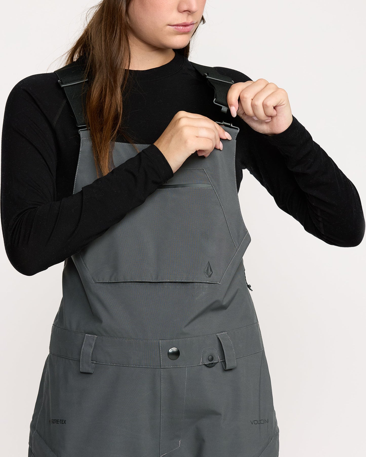 Women's Ash Stretch Gore Bib Overall