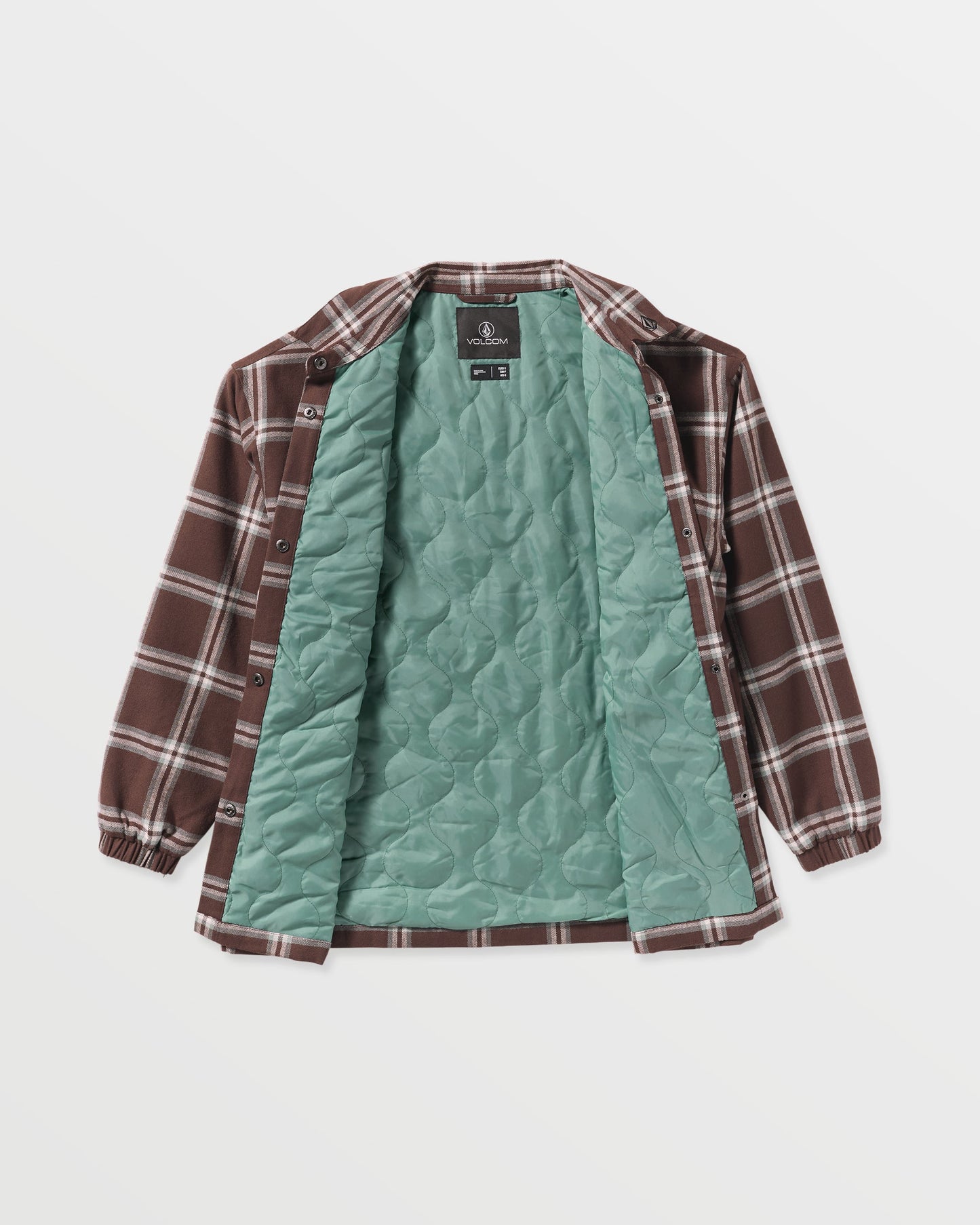 Women's Ins Riding Flannel Jacket-Oxblood-Volcom
