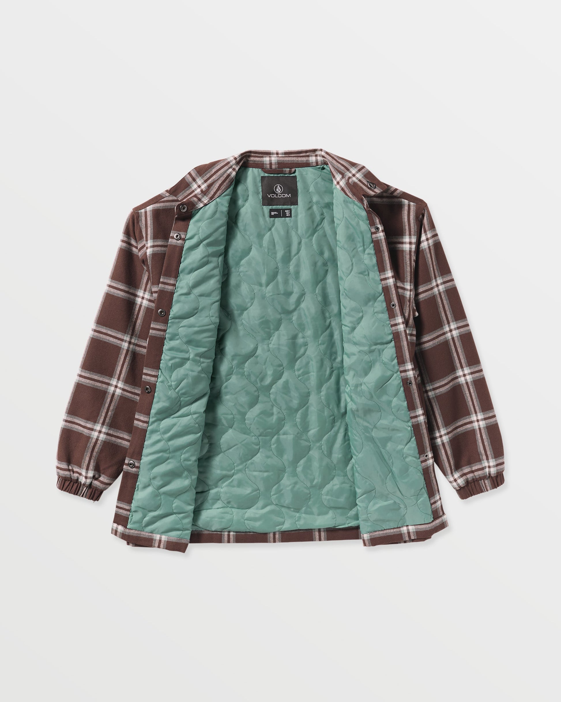 Women's Ins Riding Flannel Jacket-Oxblood-Volcom