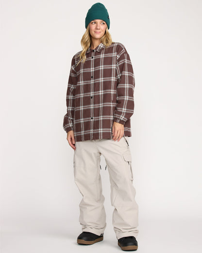 Women's Ins Riding Flannel Jacket