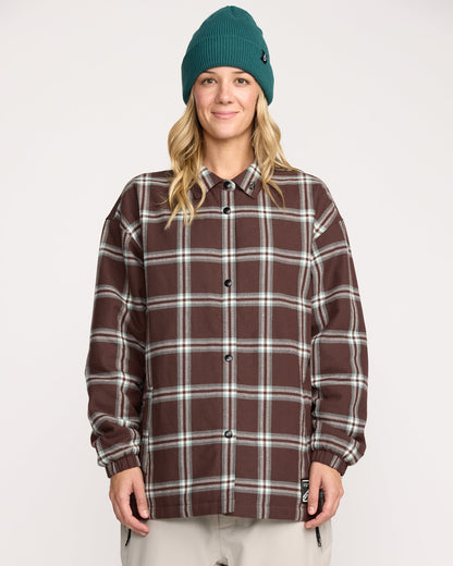 Women's Ins Riding Flannel Jacket