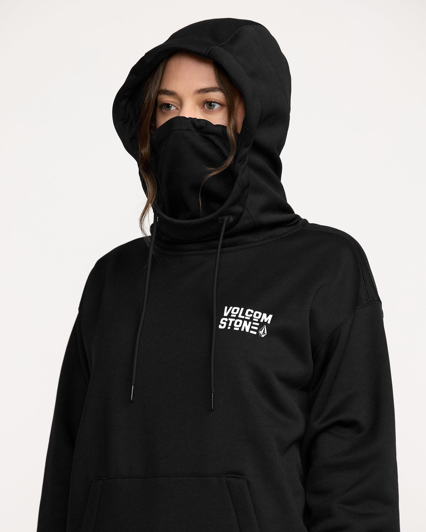 Women's Riding Hydro Pullover-Black-Volcom