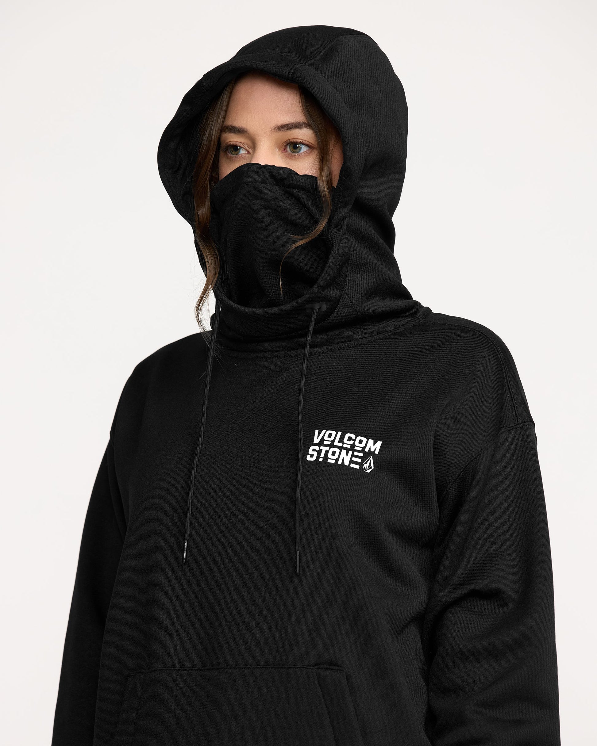 Women's Riding Hydro Pullover-Black-Volcom