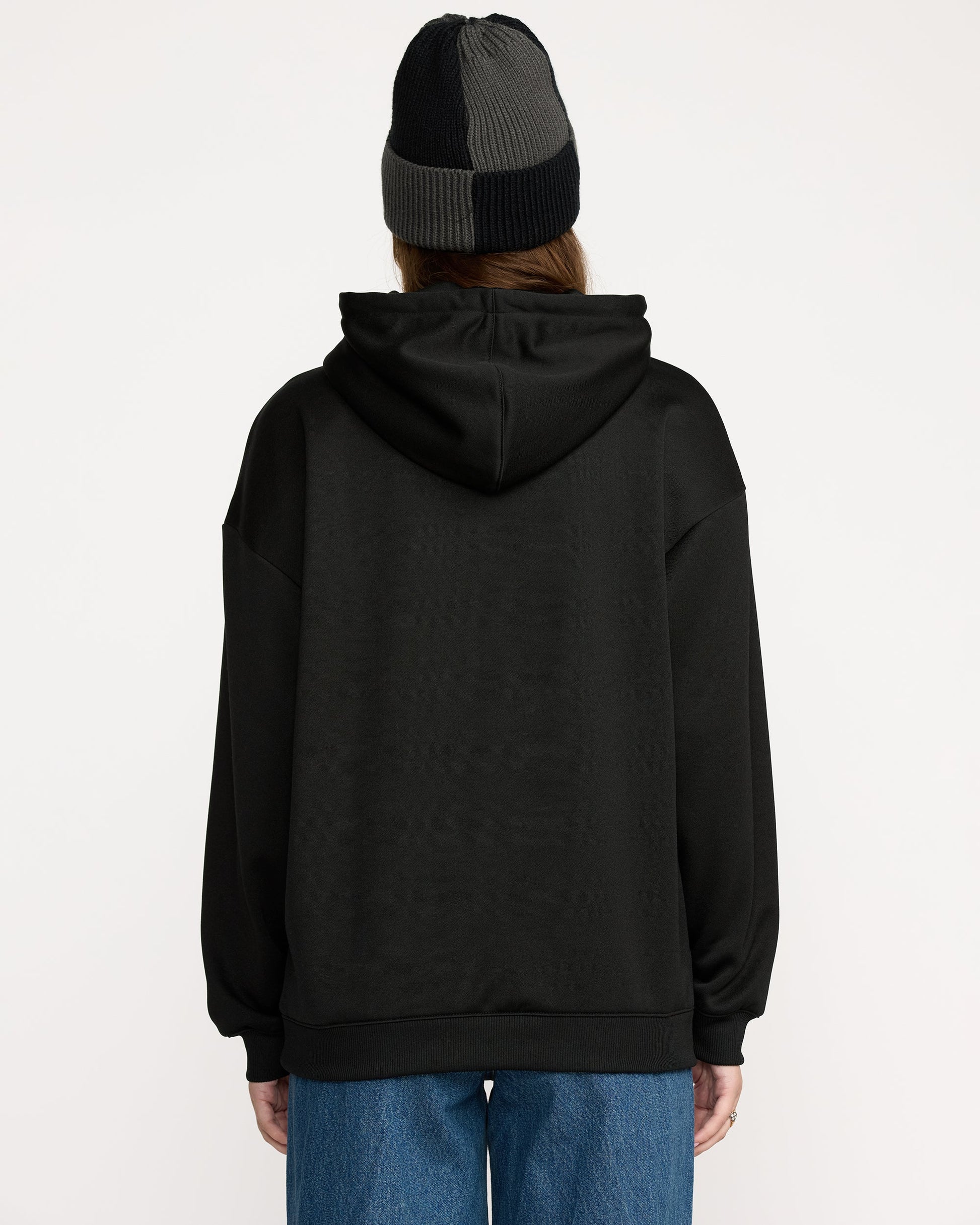 Women's Essential Hydro Hoodie-Black-Volcom