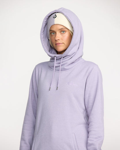 Women's Tower Pullover Fleece-Lavender Aura-Volcom