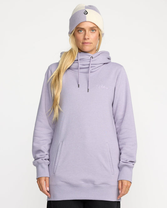 Women's Tower Pullover Fleece-Lavender Aura-Volcom