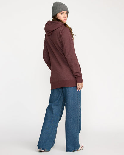 Women's Tower Pullover Fleece-Oxblood-Volcom