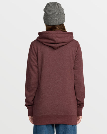 Women's Tower Pullover Fleece-Oxblood-Volcom