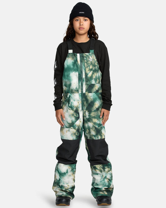 Kids' Barkley Insulated Bib Overall-Shamrock Heather-Volcom