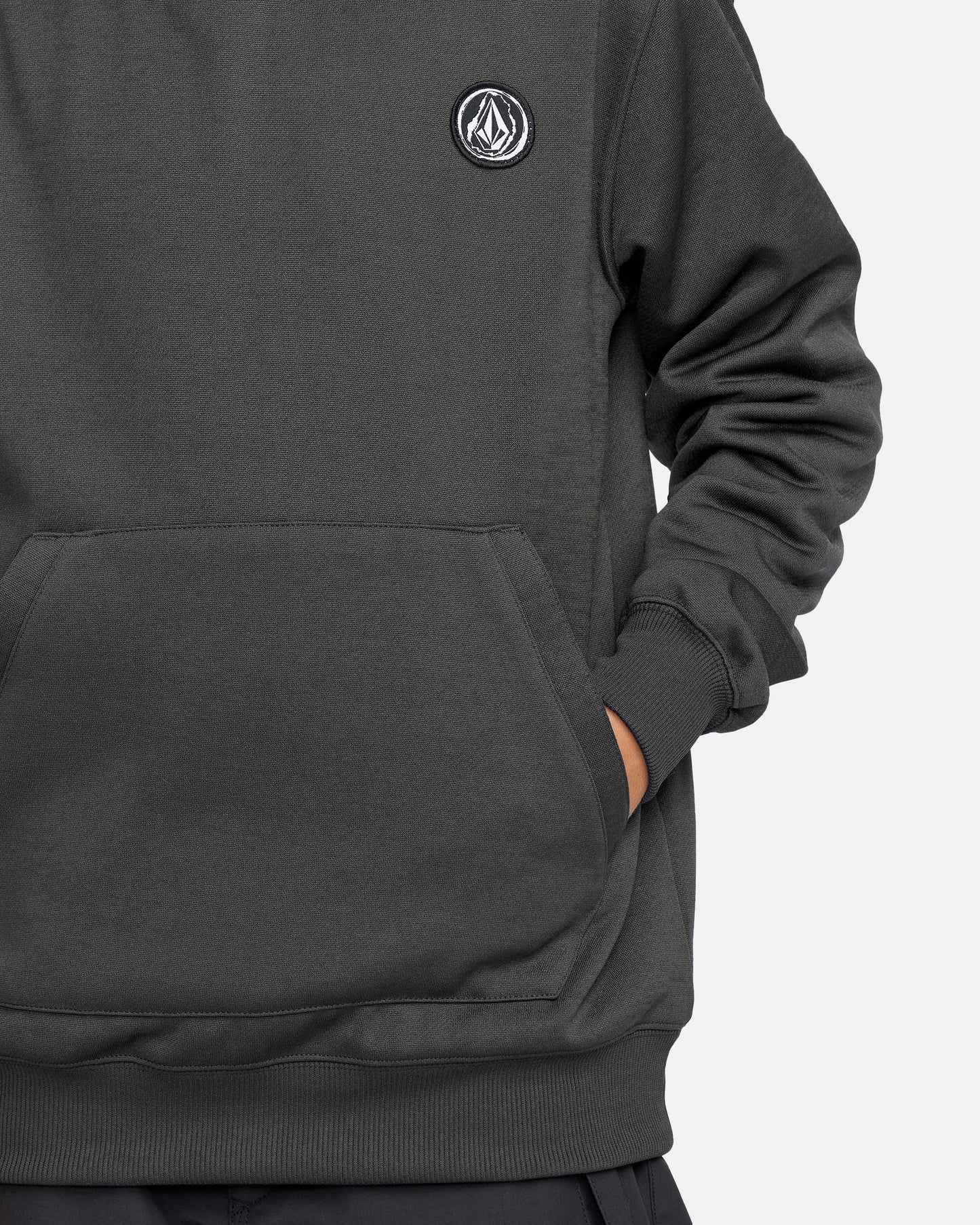 Kids' Hydro Fleece Hoodie-Dark Grey-Volcom