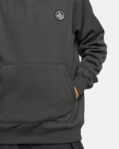 Kids' Hydro Fleece Hoodie-Dark Grey-Volcom