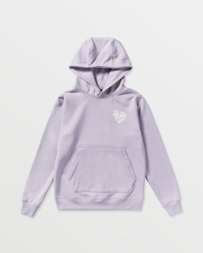 Kids' Hydro Fleece Hoodie-Lavender Aura-Volcom