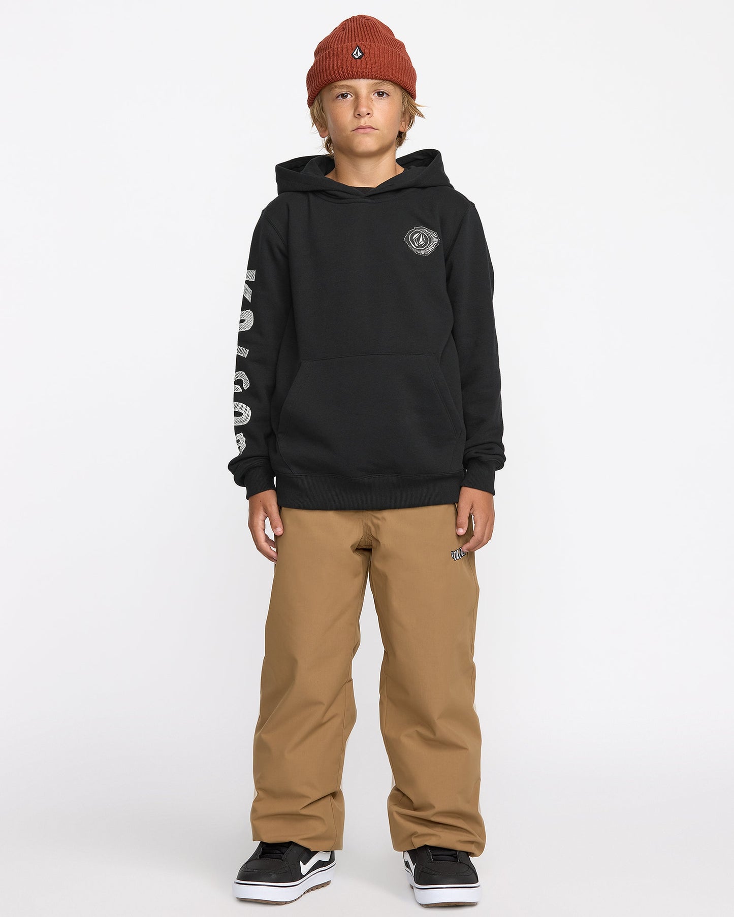Kids' Youth Essential Hoodie-Black-Volcom