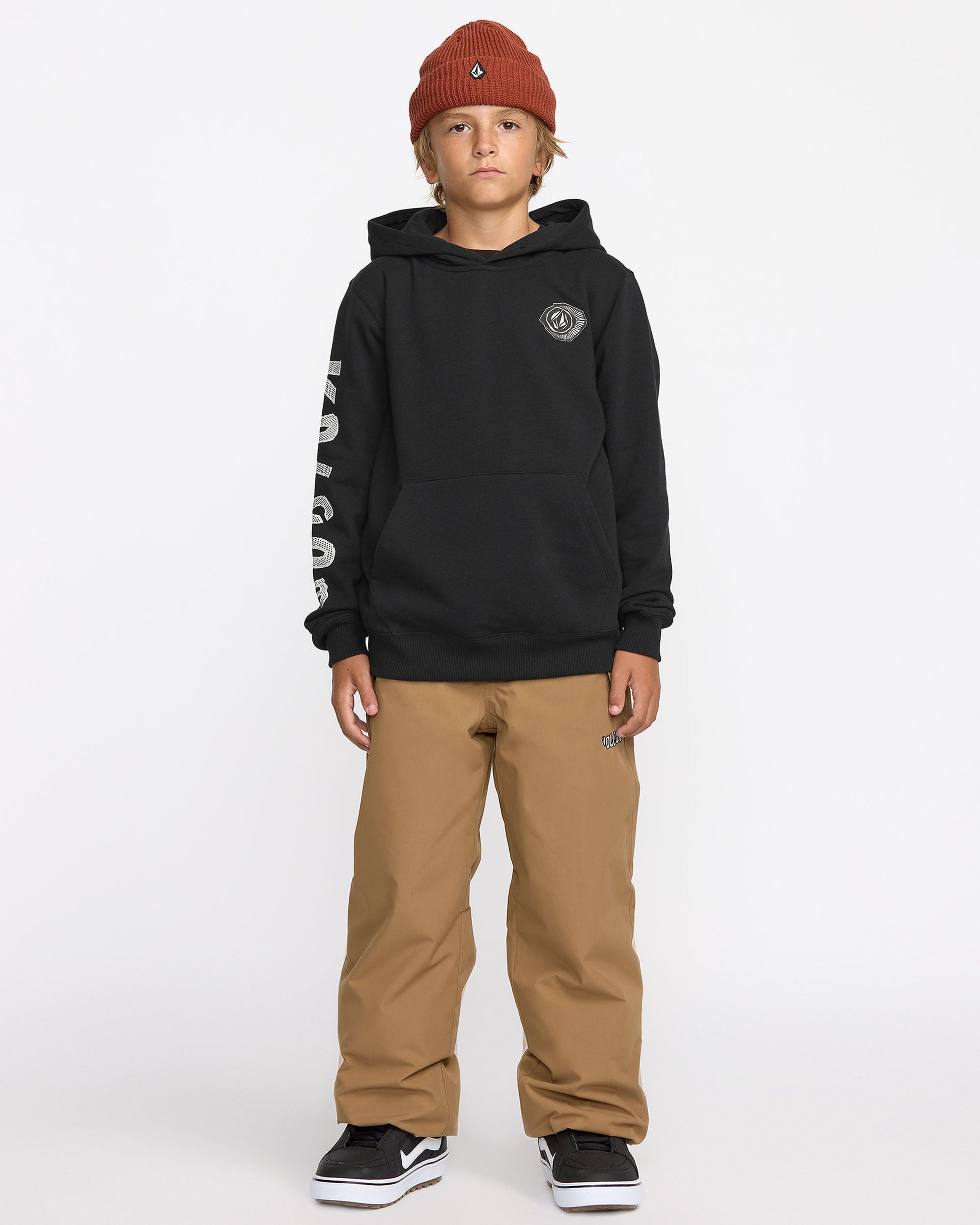 Kids' Youth Essential Hoodie-Black-Volcom