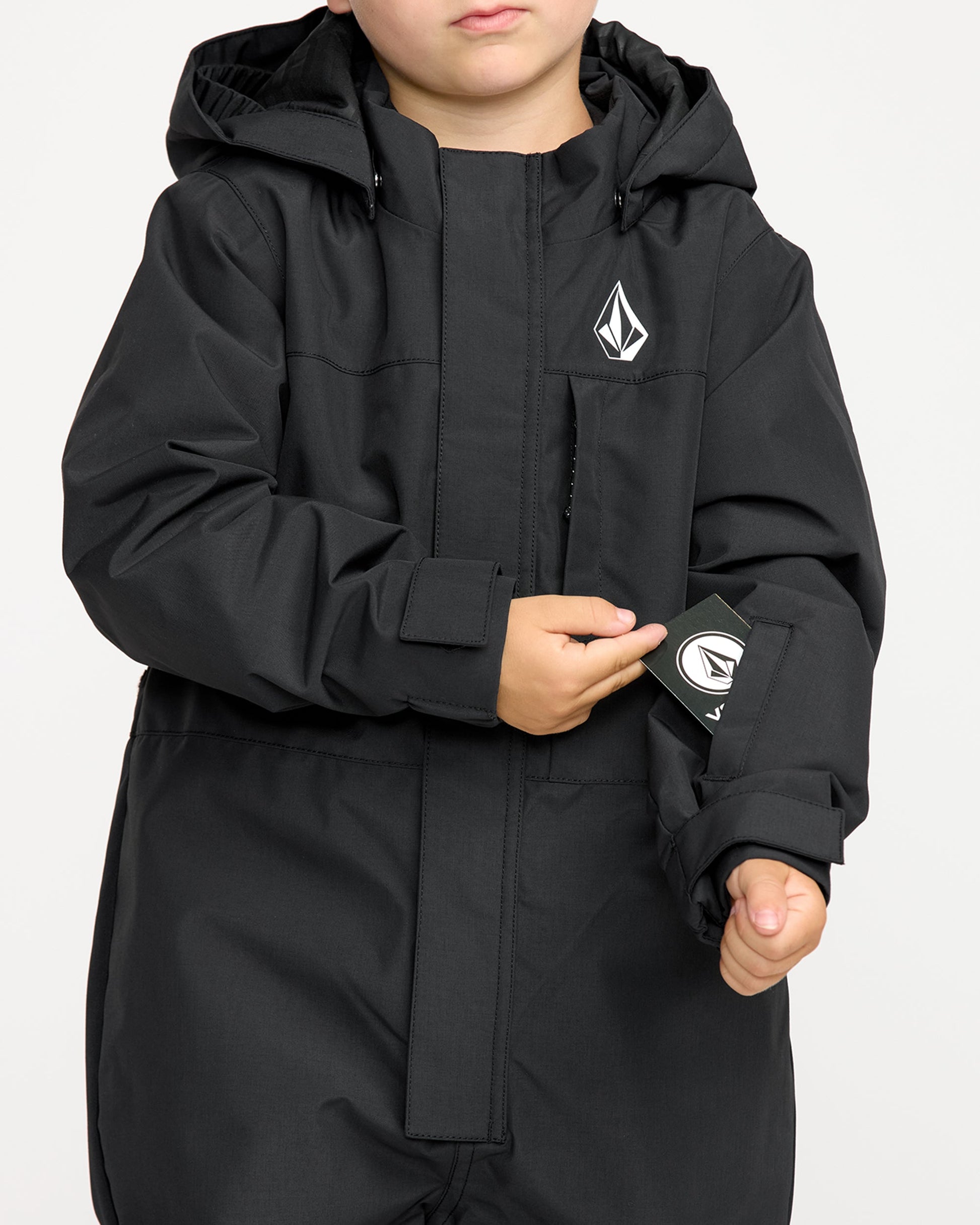 Kids' Little Flurry One Piece-Black-Volcom