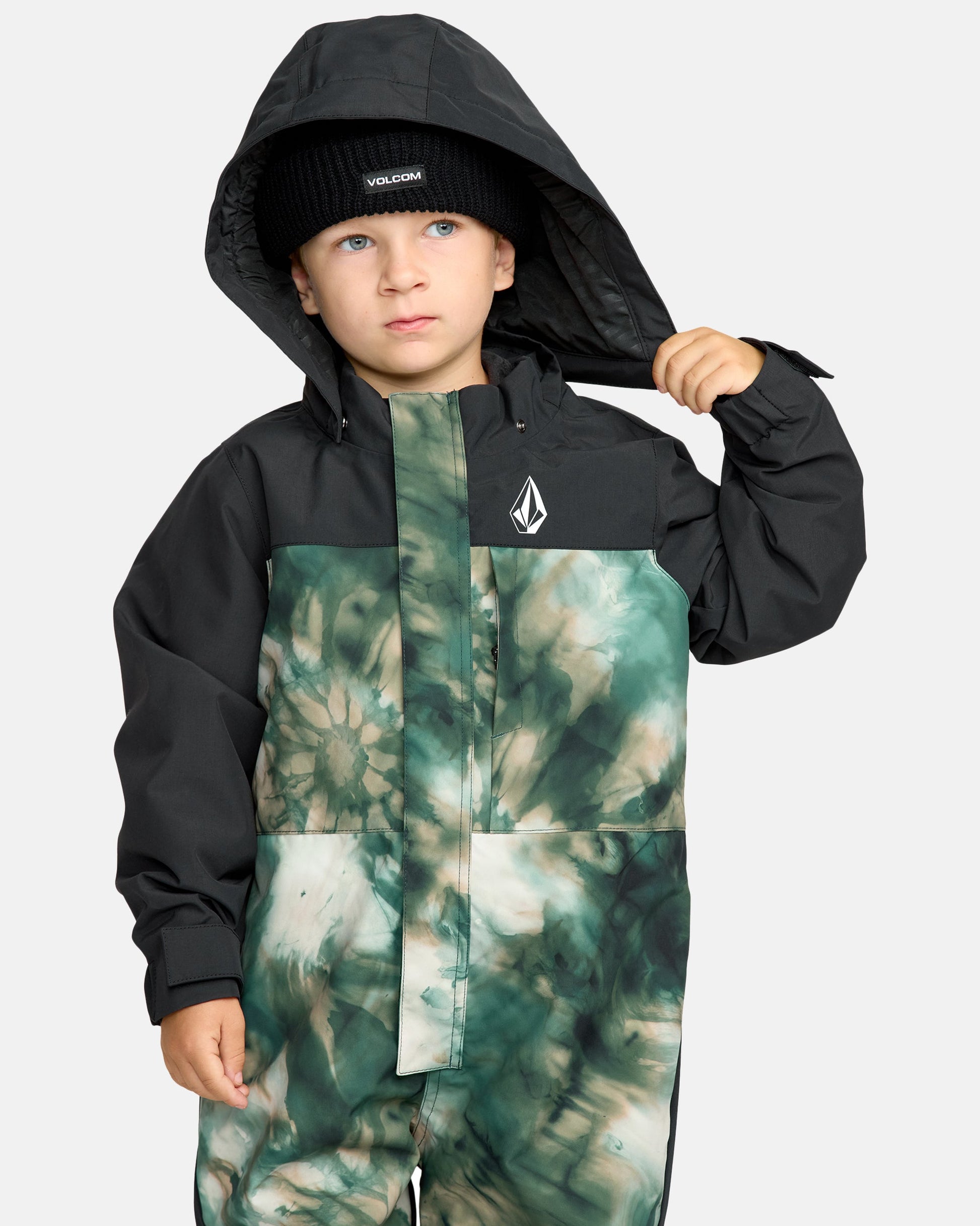 Kids' Little Flurry One Piece-Shamrock Heather-Volcom