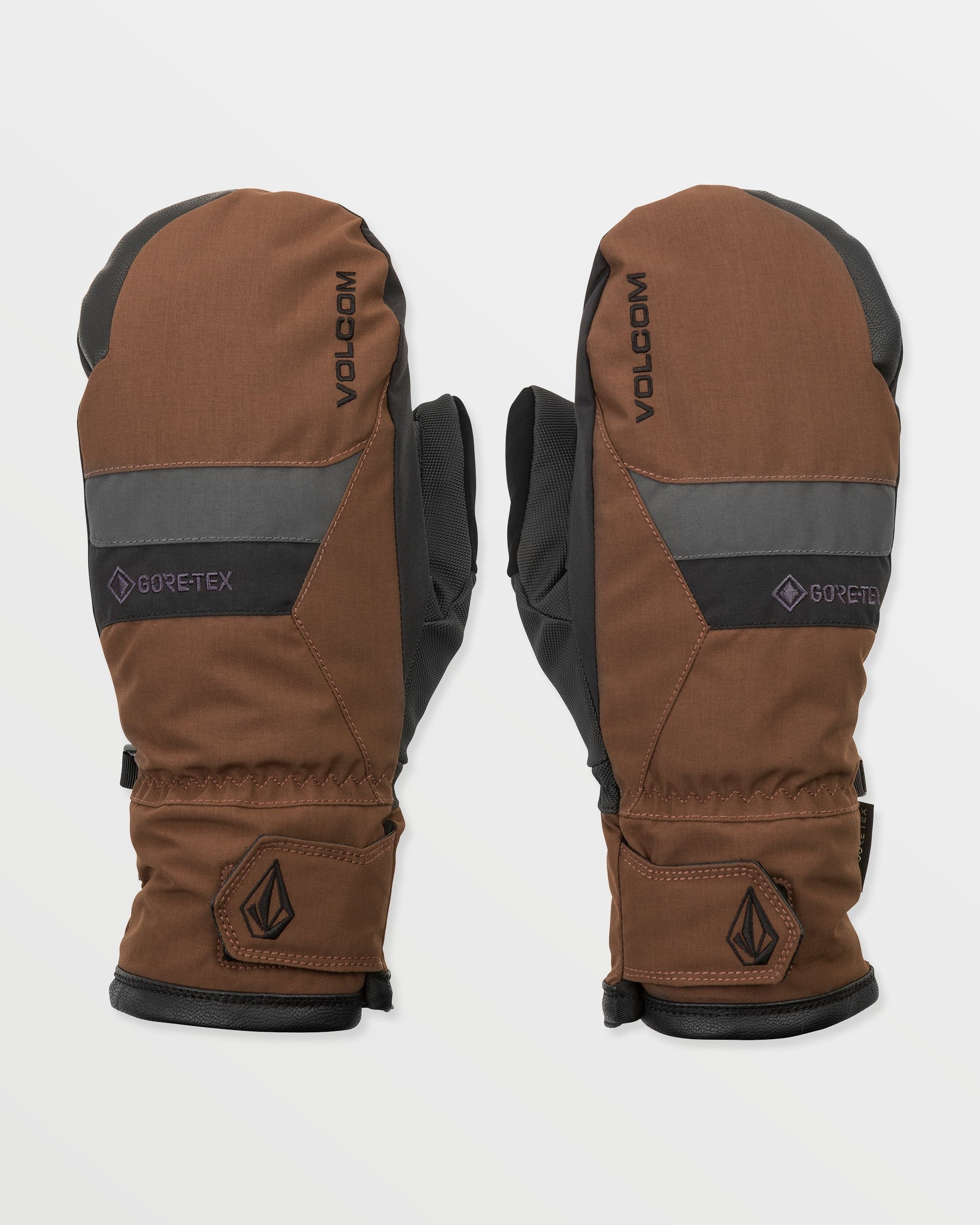 Men's Stay Dry Gore-Tex Mitts-Brown-Volcom
