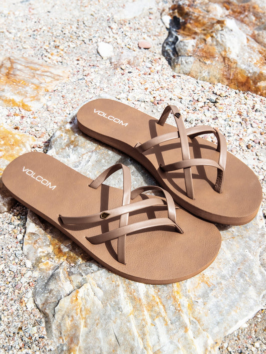 Women's New School II Sandals-Natural-Volcom