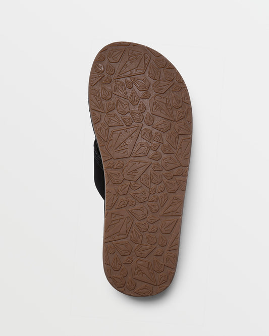 Men's Recliner Sandals-Black Destructo-Volcom